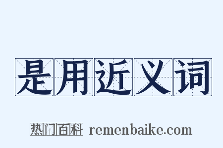 是用近义词是什么意思的图片